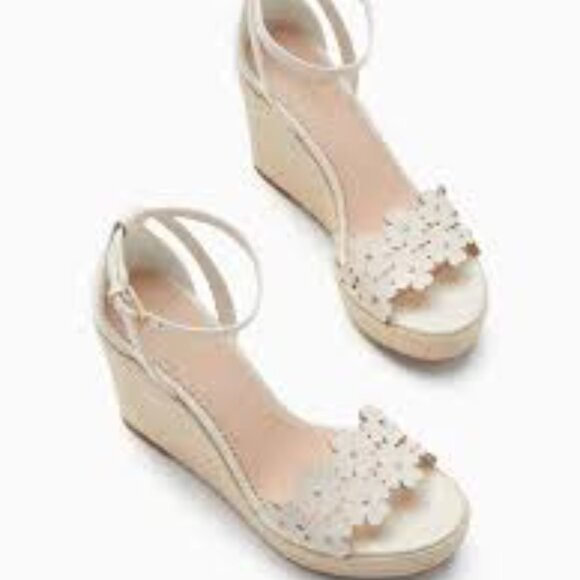 BNIB Kate Spade Daisy Pearl Wedge Espadrilles - Picture 9 of 10